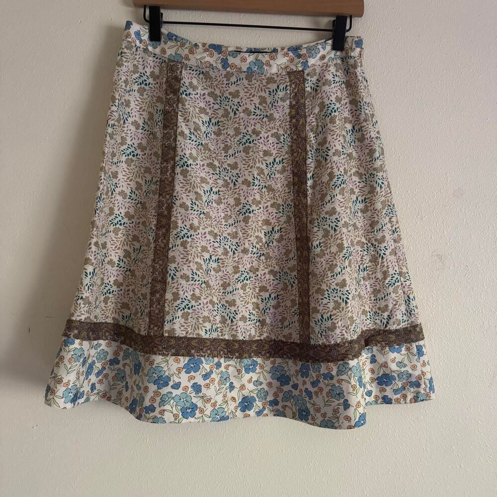 Marc by Marc Jacobs Silk Skirt Size 4 Floral Paisley A-Line Cottagecore Y2K